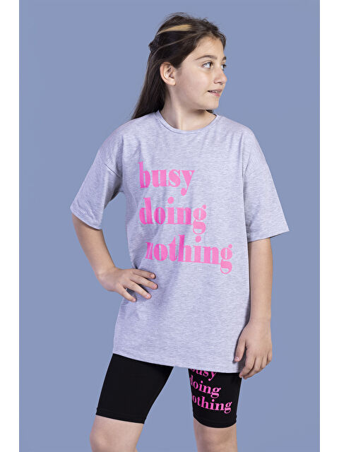 Toontoykids Kız Çocuk Neon Baskılı Taytlı Takım - S000271010-74