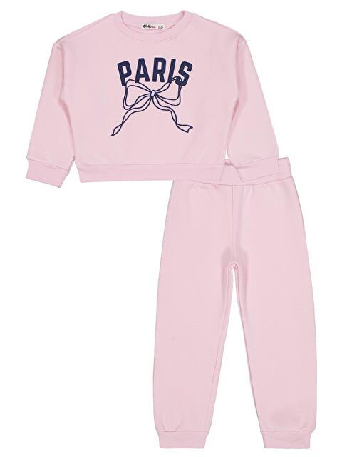 Civil Girls Paris Baskılı 2-5 Yaş Eşofman Takımı - S000450719-7152