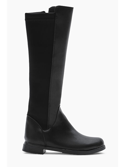 TONNY BLACK Kadın Siyah Termo Taban Arkası Streç Fermuarlı Çizme - S000320420-19351
