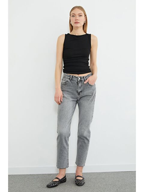 Fullamoda Yüksek Bel Straight Fit Jean