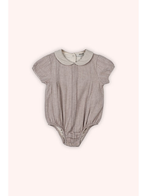 Panço Yenidoğan Nervür Detaylı Çıt Çıt Kapamalı Yakalı Tulum - S000527827-19413