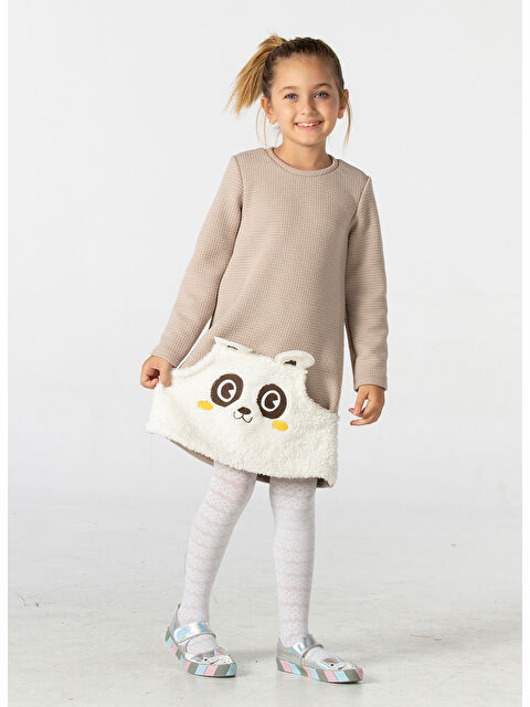 Casabony Panda Cepli Kız Çocuk Elbise - S000263477-20063