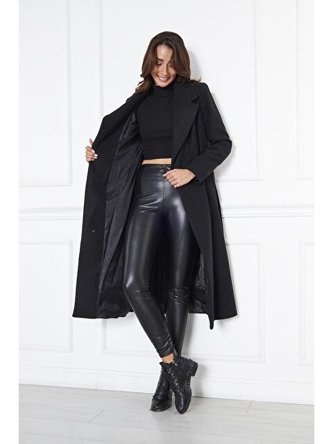 Comstar Kadın Kaşe Kaban Astarlı Kuşaklı - S000210424-21164