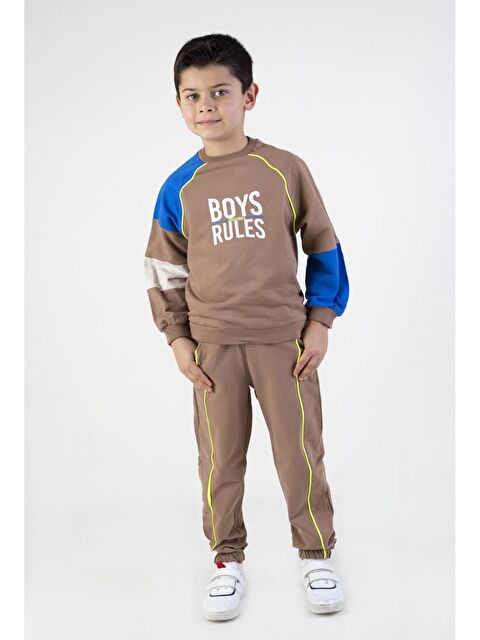 Mr Tuffy Erkek Çocuk Boys Rules  Baskılı Örme Basic Eşofman Takımı - S000157385-19413