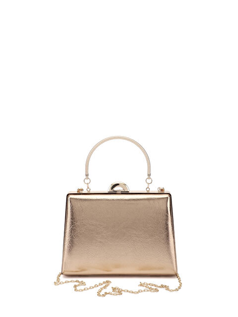 GÖNDERİ(R) Kadın BRONZ Uzun Zincirli El Ve Omuz Askılı Abiye Çanta - S000516142-20077