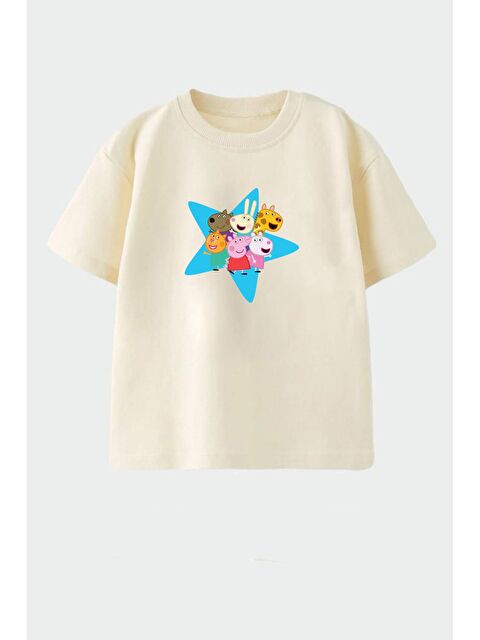 Monila Kız Çocuk Pamuklu Bisiklet Yaka T-Shirt - S000524805-25636