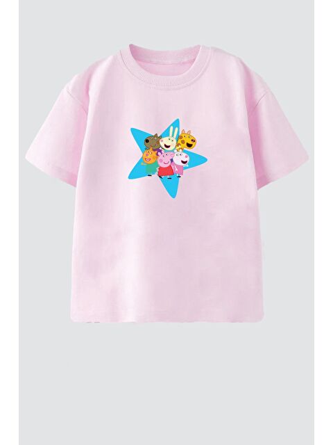 Monila Kız Çocuk Pamuklu Bisiklet Yaka T-Shirt - S000524805-20024