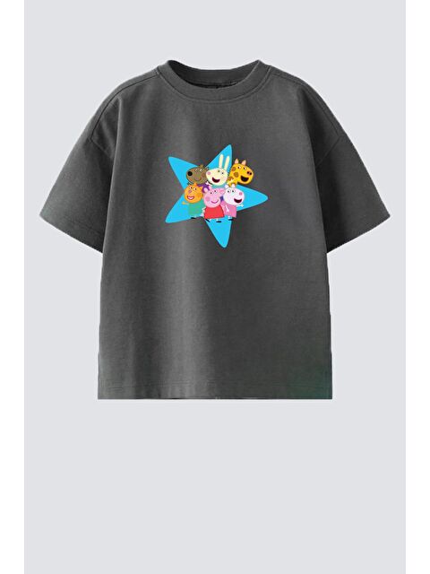 Monila Kız Çocuk Pamuklu Bisiklet Yaka T-Shirt - S000524805-29666