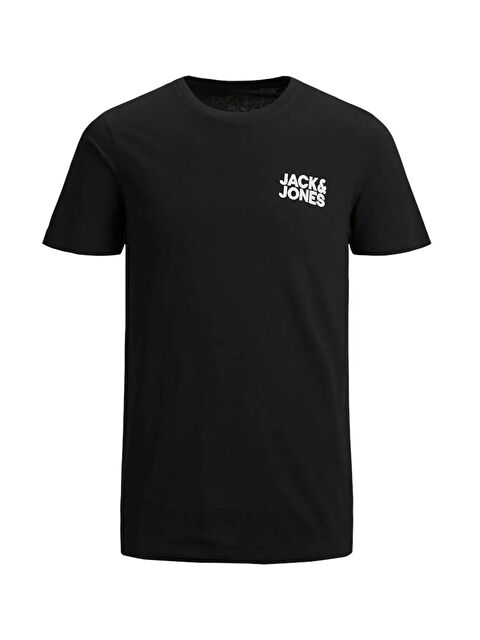 Jack & Jones Baskılı Büyük Beden Esnek ve Yumuşak Pamuklu Jjecorp Erkek T Shirt 12158505 - S000358291-37424