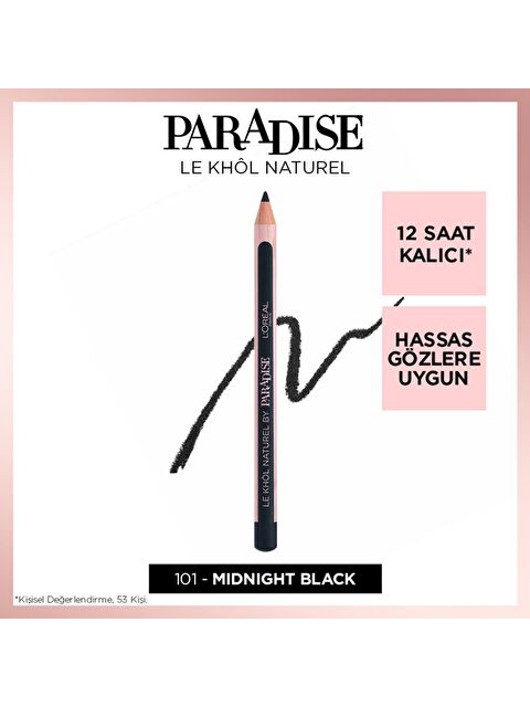 L'Oreal Paris Paradise Le Khol Siyah Göz Kalemi 101 Midnight Black - S000195327-19351