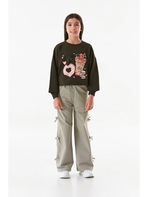 Fullamoda Kurdele Detaylı Kız Çocuk Pantolon - S000381028-18547