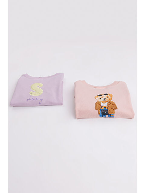 Miss Tuffy Kız Çocuk 2'li Paket Basic Sweatshirt - S000309411-20020