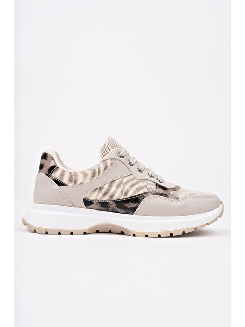 Muggo MELODY Kadın Kalın Taban Günlük Desenli Bağcıklı Sneaker Spor Ayakkabı - S000355152-26407