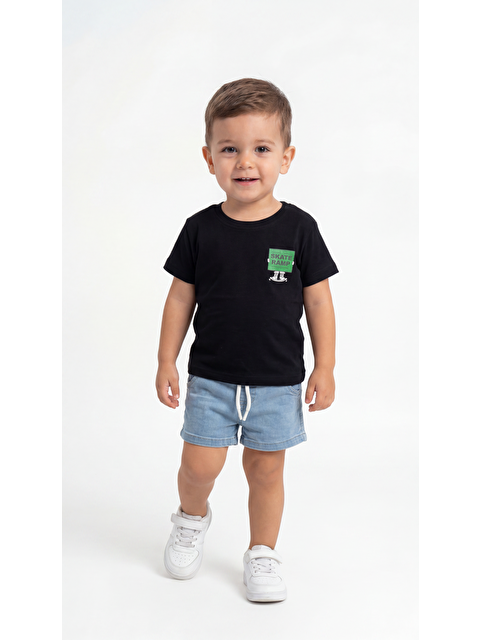 Mışıl Kids Skate Ramp Baskılı Erkek Bebek Alt Üst Takım