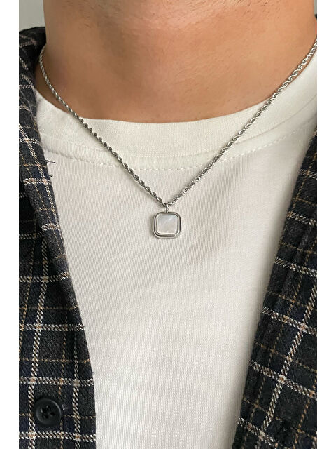 HYMAN Erkek Minimal Tasarım Kolye - S000516149-18105