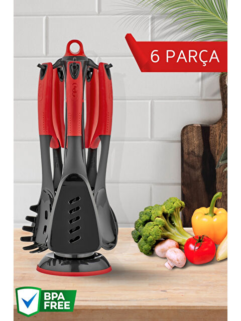Nandy Home 6 Parça Isıya Dayanıklı, Askılı Mutfak Servis Seti - S000295874-19351