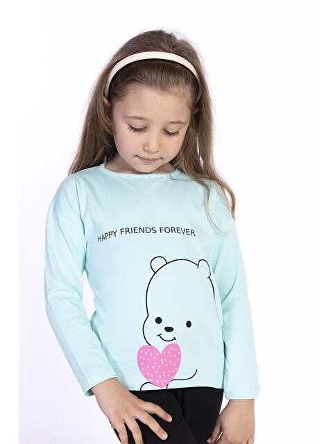 Toontoykids Kız Çocuk Baskılı Tişört