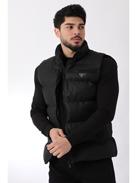 Stilkombin Armalı Karbon Deri Yelek PLDP 2959-1-60270 - S000174171-19351