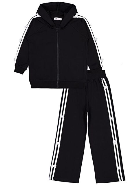 Civil Girls Şeritli Fiyonklu 6-9 Yaş Eşofman Takımı - S000450788-19351