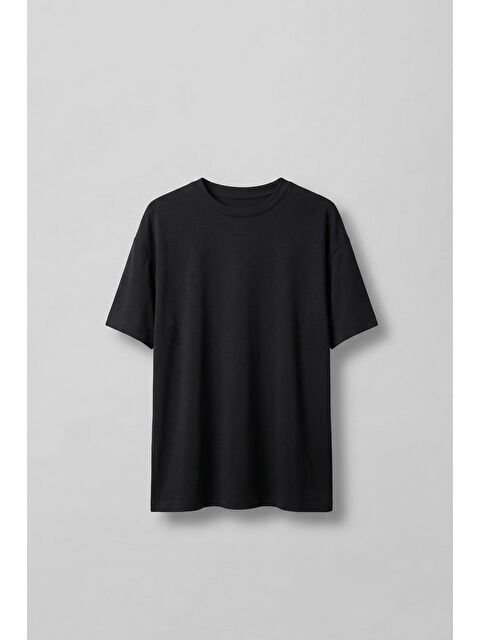 Abluka Online Erkek Oversize T-Shirt Siyah