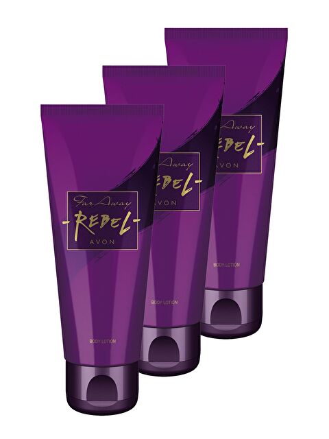 AVON Far Away Rebel Vücut Losyonu 125 Ml. Üçlü Set - S000190654-10231