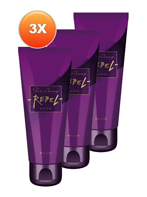 AVON Far Away Rebel Vücut Losyonu 125 Ml. Üçlü Set - S000190654-10231