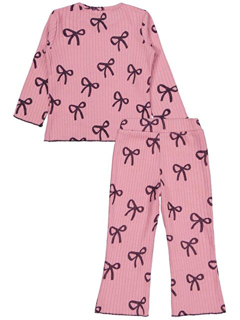 Civil Girls Kurdela Baskılı 2-5 Yaş Takım - Pembe 4-5 Yaş - S000483158-20024