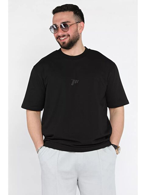 Mishar İtalia Erkek Bisiklet Yaka Baskılı Tişört - S000373043-19351