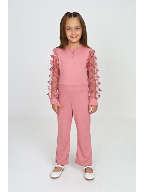 My Kids Wear Tül Kol Detaylı Tulum Gece Ve Parti Kıyafeti - S000490595-20024