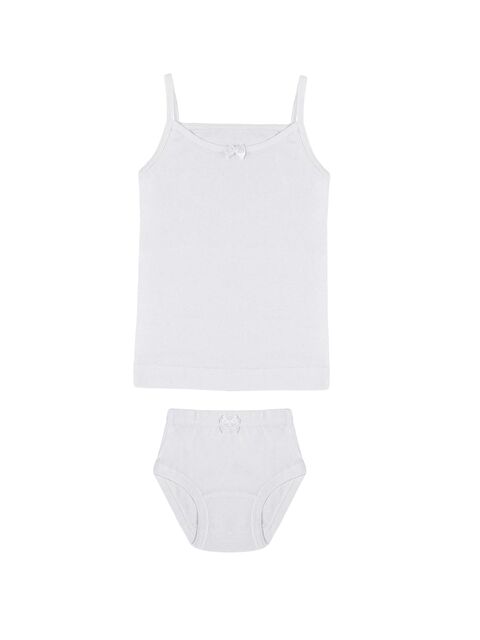 Tolin Kız Çocuk Pamuklu İp Askılı Atlet Külot Takım 3'lü 8422 - S000075102-20063