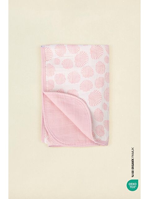İrya BebeMarin Seashell Müslin Battaniye 120x120 Pembe - S000503719-20024