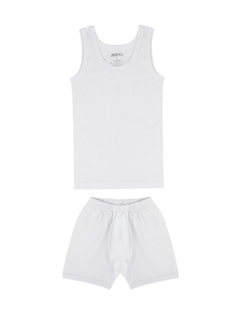 Tolin Erkek Çocuk Pamuklu Atlet Şort  Takım 8315 - S000075103-20063