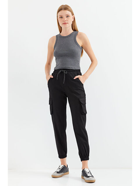 Bigdart 6667 Kargo Cepli Jogger Pantolon - Siyah - S000375292-19351