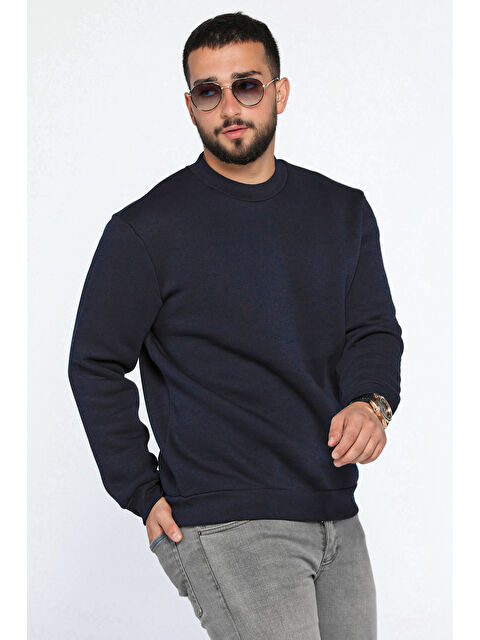 Mishar İtalia Üç İplik Şardonlu Bisiklet Yaka Erkek Sweatshirt - S000300877-21164