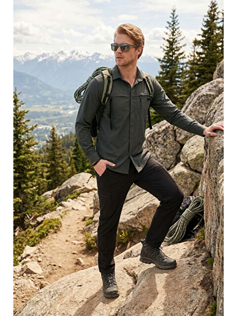 Buratti Trekking ve Su İtici  Klasik Yaka Uzun Kollu Cepli Gömlek 693820