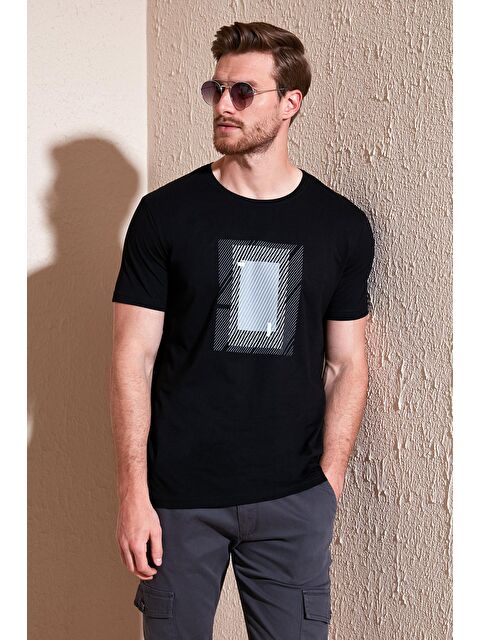 Buratti Pamuklu Slim Fit Bisiklet Yaka %100 Pamuk Tişört 646R7930 - S000193255-19351