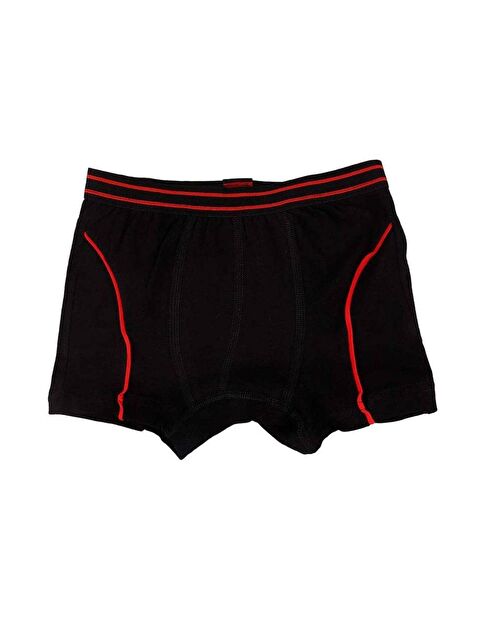 Tutku 6'lı Erkek Çocuk Siyah Elastan Esnek Boxer - S000218433-19351