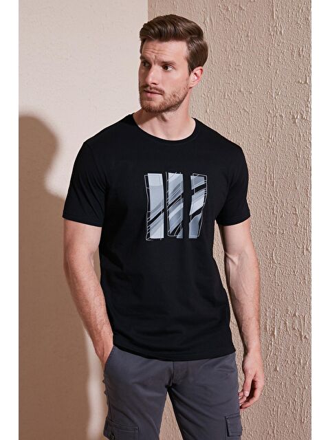 Buratti Pamuklu Slim Fit Bisiklet Yaka %100 Pamuk Tişört 646R7950