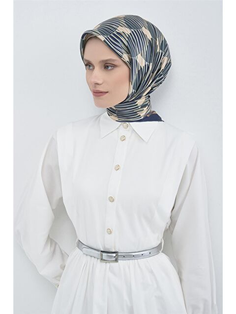 ARMİNE Saf İpek Twill Eşarp 9533D 85 - S000501845-20019