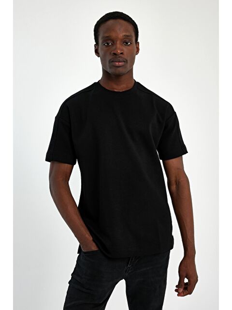 Explode Bisiklet Yaka  Fit Kalın Dokulu Erkek Tişört - S000192276-19351