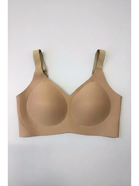 C&City Balensiz Dikişsiz Lazer Çıkarılabilir Pedli Sütyen C26215 Kahverengi - S000527829-19413