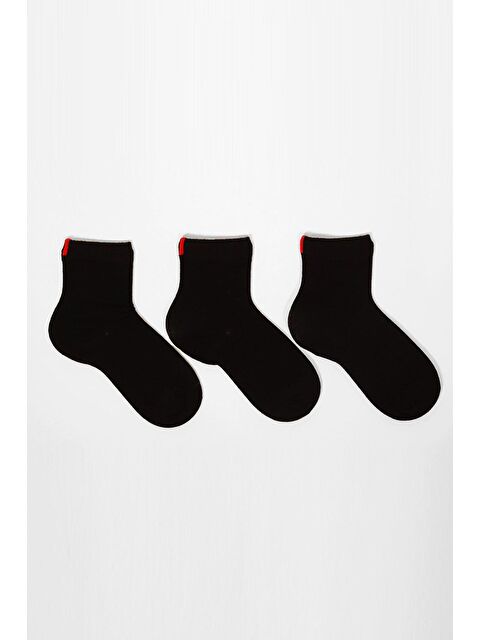 Katia And Bony 3'lü Paket Harold Bambu Çocuk Çorap Siyah - S000231852-19351