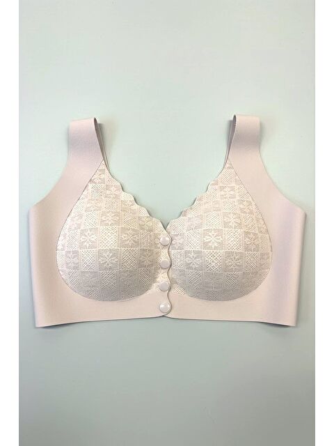 C&City Balensiz Dikişsiz Lazer Önden Çıtçıtlı Pedli Sütyen C26205 Mor - S000527830-20042