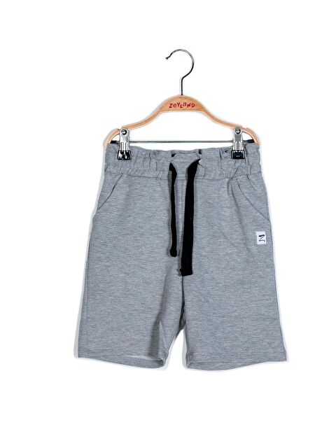 ZEYLAND Unisex Çocuk Beli Lastikli Cepli Kısa Şort - S000316621-74