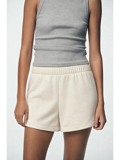 JackandRoy Genç Kız Beli Lastikli Basic Pamuklu Şort - S000524808-19965