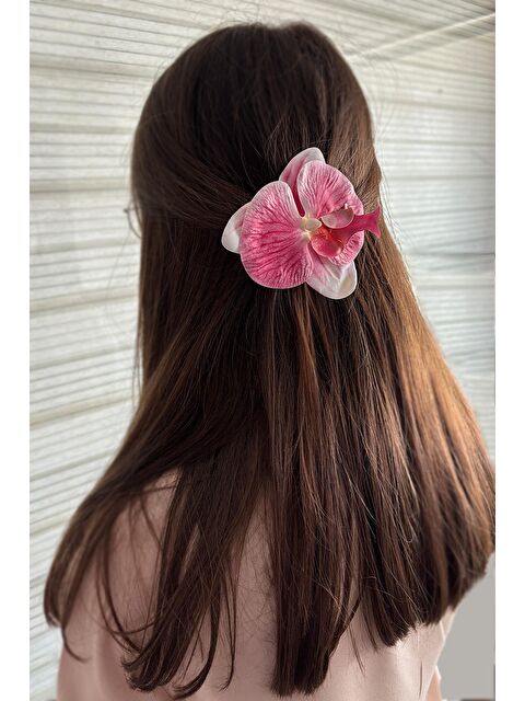 New Obsessions Aloha Orkide Çiçeği Süslü Çok Amaçlı Pens Toka - S000204144-20028