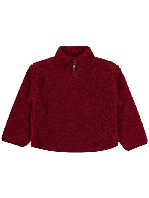 Civil Boys Biyeli Yarım Fermuarlı 6-9 Yaş Sweatshirt - Bordo 9-10 Yaş - S000483160-19951