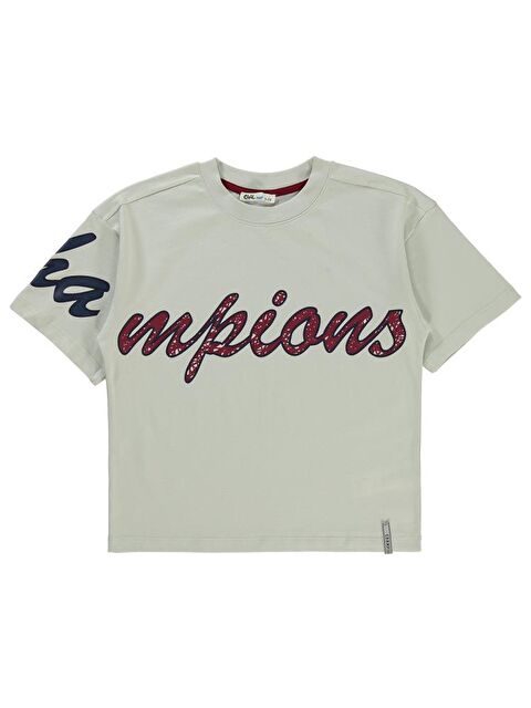 Civil Boys Champıons Baskılı 6-9 Yaş Tişört - Bordo9-10 Yaş - S000483191-19951