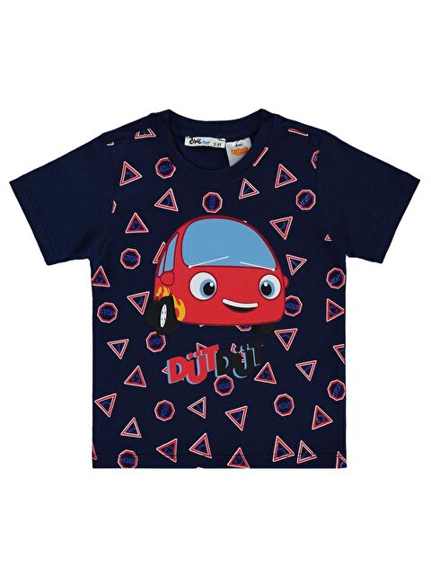 Civil Boys Dütdüt Baskılı 2-5 Yaş Tişört - Lacivert2-3 Yaş - S000466556-21164