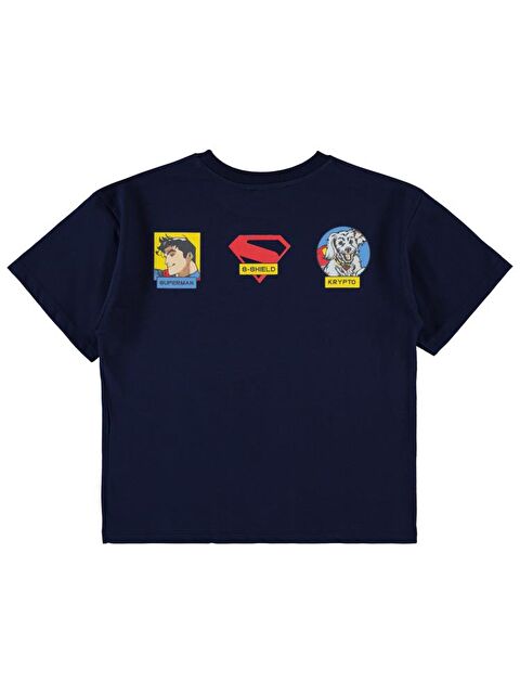 Superman Süperman Krypto Baskılı 6-9 Yaş Tişört - Lacivert8-9 Yaş - S000483193-21164